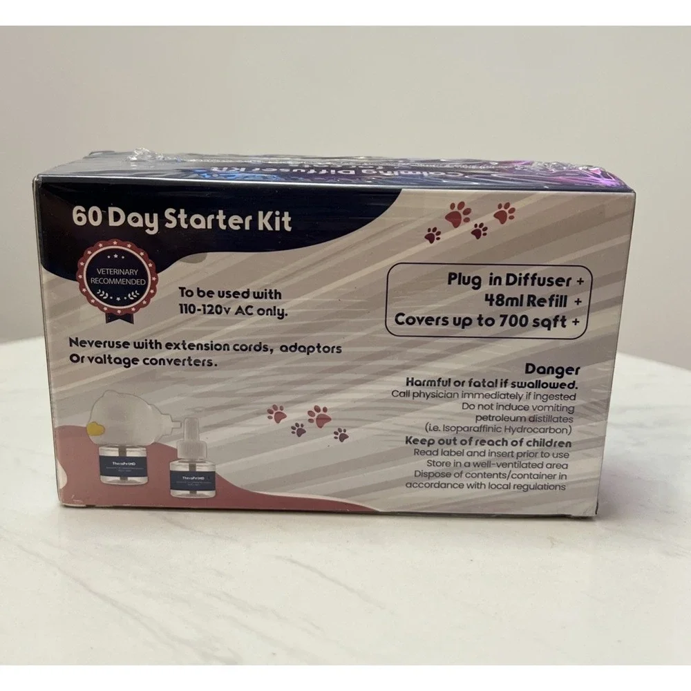 TheraPetMD Advanced Cat Calming Diffuser Kit 60 Day Supply 1 Diffuser 2 Refills